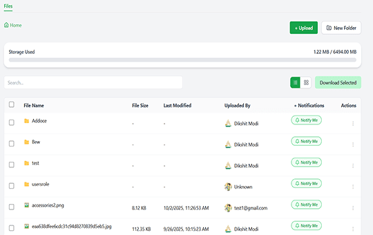 Dashboard preview